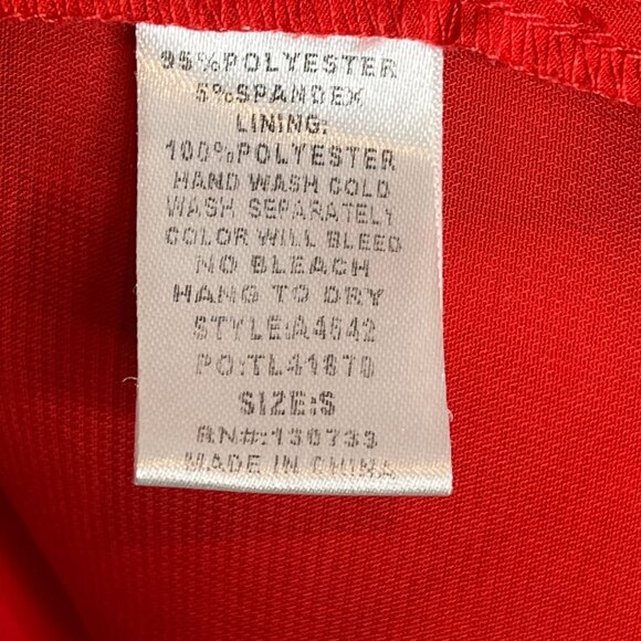 Umgee Red Floral Peasant Dress Small Boho Bell Sleeve Cottagecore - Picture 9 of 12